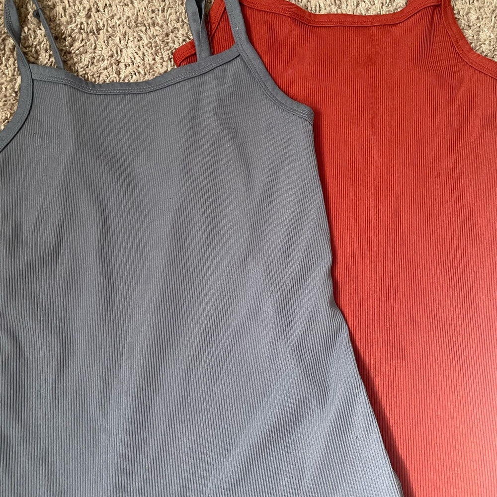 No Boundaries Gray Ribbed Tank Top